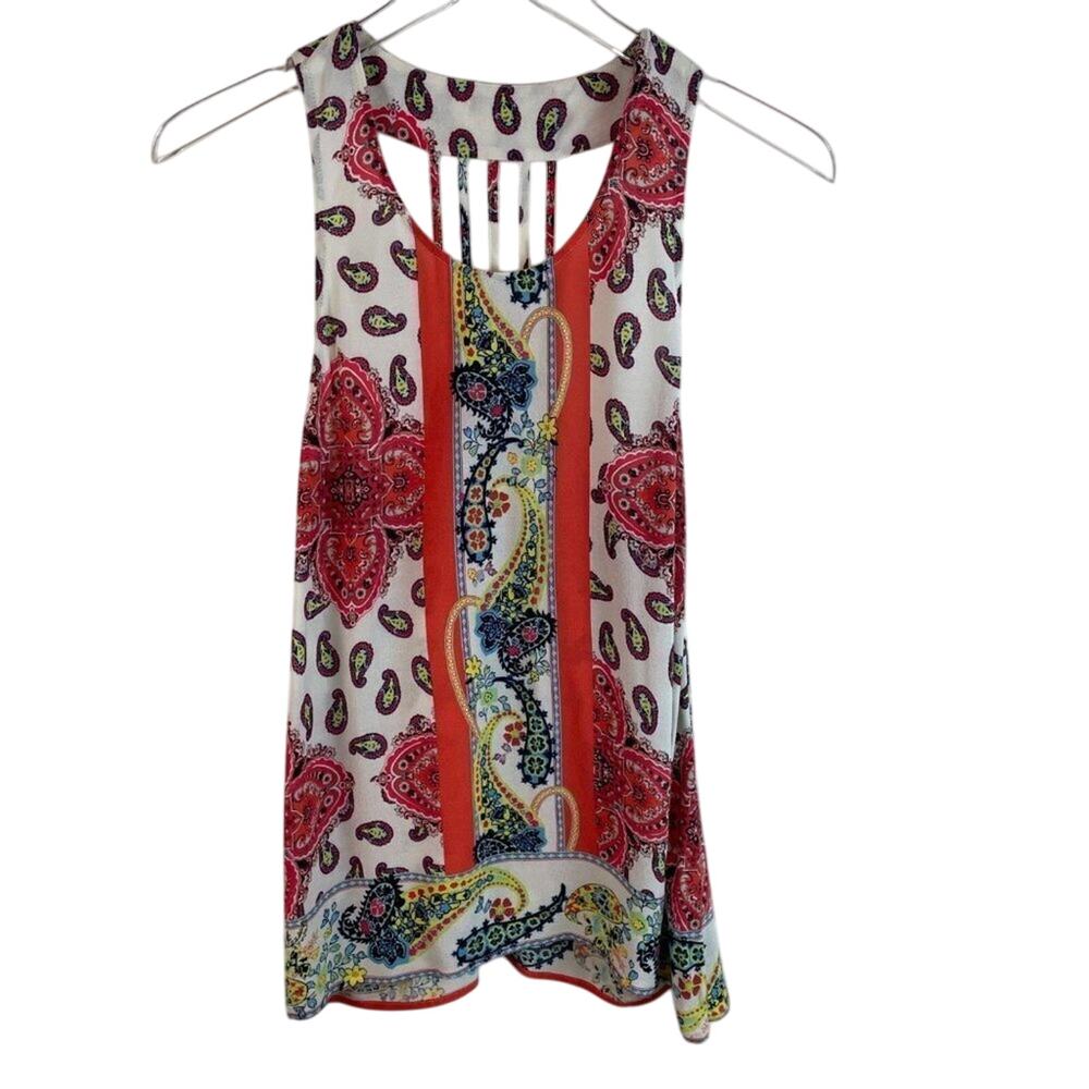 Sweet Wanderer Paisley Tank Top Size Small